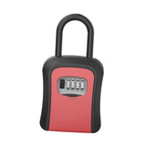 Maxbell Key Lock Box Valets Wall Mounted Indoor Outdoor Store Keys Cabinet Organizer Red