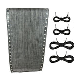 Maxbell Folding Lounge Chair Repair Cloth 160x43cm for Pool Sling Chair Lounge Chair Gray