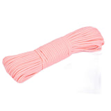 Maxbell Paracord Heavy Duty Multifunctional Tent Rope for Boating Garden Backpacking Pink
