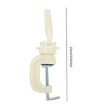 Maxbell 2 Pieces Hat Display Wig Head Bracket Portable Wig Holder for Women Lady Wig White