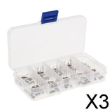 Maxbell 3x100pcs 10 Value Quartz Crystal Oscillator Resonator Assortment Kit Aluminum