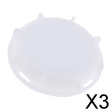 Maxbell 3x1000L IBC Ton Barrel Valve Dust Cover IBC Adaptor Fitting Seal Cap White