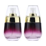 Maxbell Maxbell 2Pcs 30ML Glass Perfume Bottle Pump Sprayer Makeup Vials Gold Pump