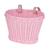 Kids Bike Basket Portable Bicycle Basket for Riding Boys Girls Balance Bikes Pink S