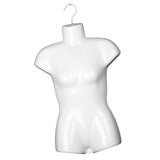 Maxbell Hanging Mannequin Female Body Torso Clothes Holder Mannequin Hanger Hook