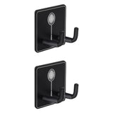 Maxbell 2 Pieces Badminton Racket Hook Metal Wall Mounted Racket Rack Hanging Hook