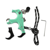 Maxbell Maxbell 3or4 Finger Grip Caliper Arrow Release Aids for Compound Bow Target Green