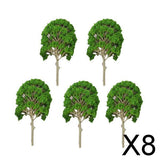 Maxbell 8x5 Pcs Train Model Mulberry Trees Scale 1:50 - 75
