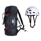 Maxbell Folding Climbing Rope Bag Gear Equipment Backpack with Safety Helmet White - Aladdin Shoppers