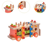 Maxbell Wooden Toddlers Tool Set Construction Toy for Boy Girl 2 3 4 5 Year Old Kids