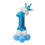 Maxbell Crown Balloons Column Set Latex Foil Balloon 18th Birthday Party Decoration