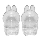 Maxbell 2Pcs Doll Display Case Convenient Accessory Lightweight Pendant Storage Case Sitting 8cmx15.5cm