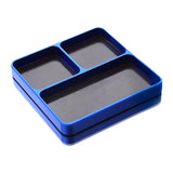 Maxbell Magnetic Tool Holder Tray Small Parts Storage Tray for RC Car Airplane Parts Blue