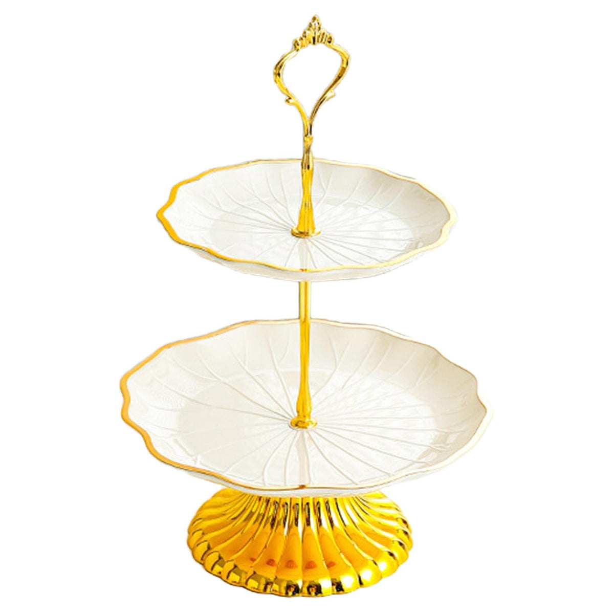 Maxbell Cupcake Stand Dessert Fruit Candy Display Plate for Countertop Desktop Party S with Foot