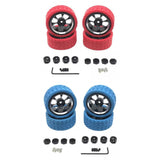 Maxbell Plastic RC Wheel Rims and Tires Kit RC Car Tires Update Accessories