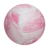Maxbell Beach Volleyball Official Size 5 PVC Volley Ball for Competition Match Young Pink and White