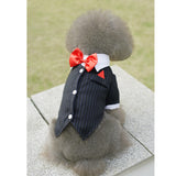 Maxbell Maxbell Pet Dog Tux Suit Wedding Costume Puppy Stylish Clothes Bow Tie Collar XL