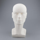 2Pcs Bald Male Mannequin Head Model Glasses/Headset Display Stand Hat Rack