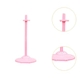 Maxbell 6x Adjustable Waist Clip Doll Stand Fits 26-30cm Dolls Versatile Accessories Light Pink