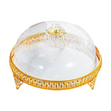 Covered Dessert Plate Decorative Snack Platter for Cheesecake Cheese Cookies Straight Plate