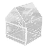 Maxbell Jumping Spiders Enclosure Acrylic Tarantula Enclosure for Gecko Snail 17cmx17cmx22cm