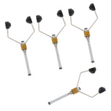Maxbell 4pcs Fly Tying Tools Ceramic Fly Tying Materials Bobbins Thread Holder Black