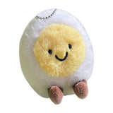 Maxbell Food Theme Keychain Accessory Adorable Bag Charm for Valentine's Day Holiday Round Eyes Smile