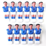 Maxbell 11pcs Foosball Man Table Guys Man Soccer Player Part - Blue