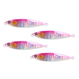 Maxbell 4x Fishing Lures Equipment Artificial Baits for Freshwater Reservoirs Salmon Pink