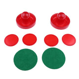 Maxbell Maxbell Sets of Two Air Hockey Pushers Strikers Goalies Plus Four Pucks  M Red