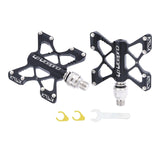 Maxbell Maxbell Bike Flat Platform Pedals Mountain Bicycle Cycle 9/16'' Parts Black