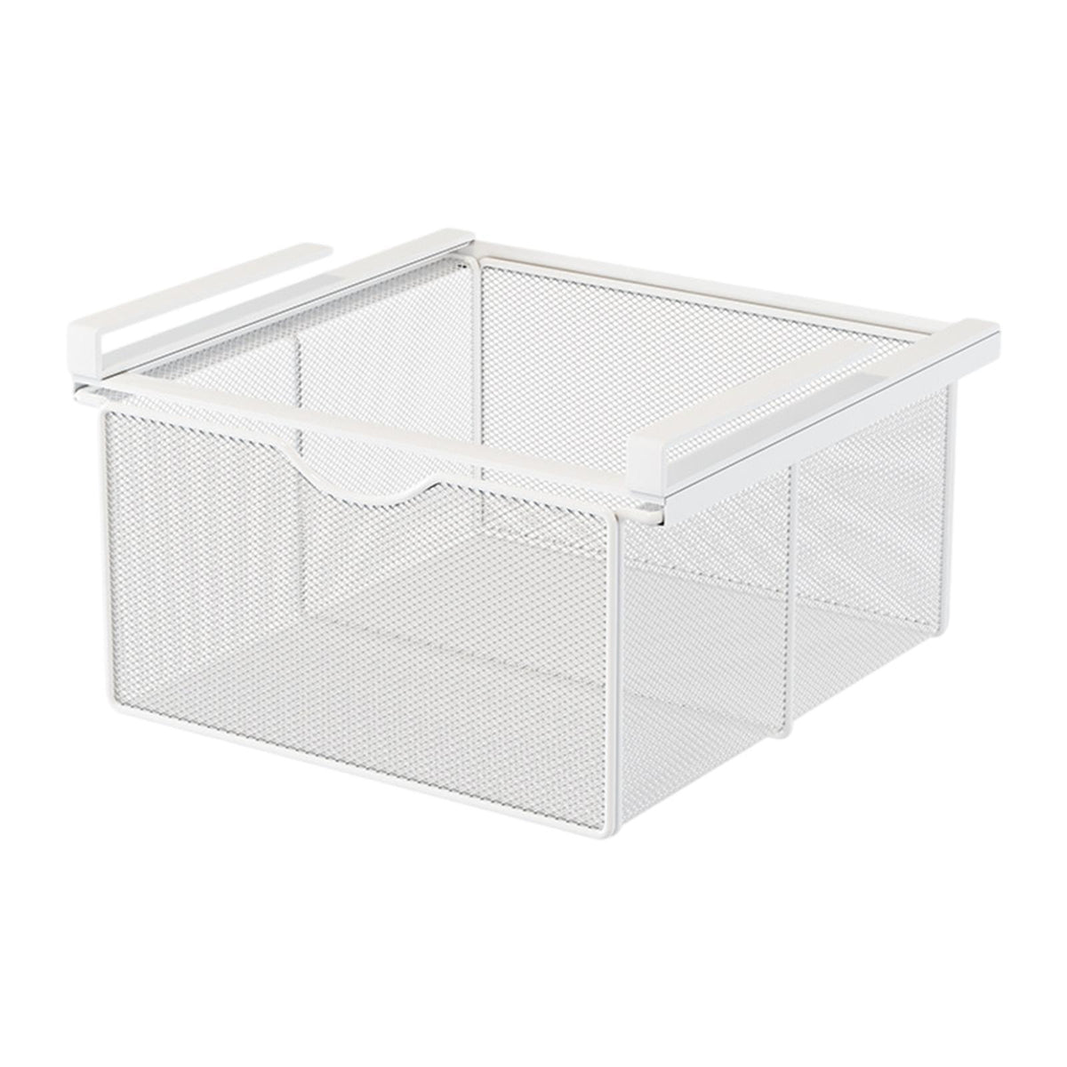 Maxbell Hanging Pullout Drawer Basket Rack Closet Holder for Pantry Cupboard Bedroom White
