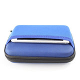 Maxbell Maxbell Portable Earbuds/Charger/USB/Cable Hard Case Storage Bag Mesh Pocket  Blue