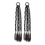 Maxbell 2x Braids Extensions Hair Extensions for Holiday Stage Performance Daily Use grey