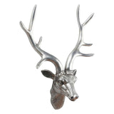 Maxbell Maxbell 3D Deer Head Wall Decor Wall Animal Head Nordic Art Bathroom Accents Crafts silver