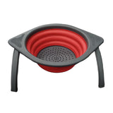 Maxbell Camping Foldable Colander Fruit Vegetable Washing Filter Basket Red - Aladdin Shoppers