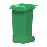 Maxbell 1/64 Scale Miniature Scenes Decoration Layout Props Realistic Mini Trash Can Green