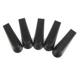 Maxbell 15xPlastic Door Stop Stoppers Door Block Wedges 5PCS Black