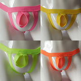 Maxbell 4pcs Sexy Men's Underwear Bandage Thongs G-String Hollow Hole Pouch Harness Pant