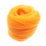 Maxbell 10g Wool Top Roving Felting Wool Spinning Felting Fiber Orange - Aladdin Shoppers