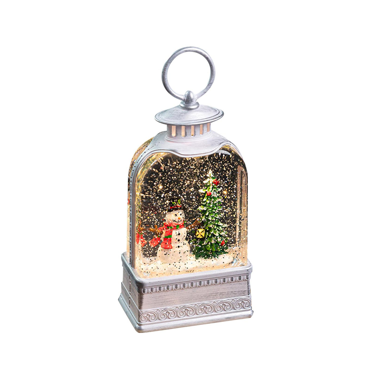 Maxbell Lighted Snow Globe Lantern Gift Light up Musical Box for Wedding Indoor Home