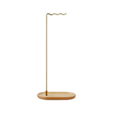 Maxbell Brush Stand Gifts with Base Versatile Chinese Wood Indoor Wind Chime Bracket Gold