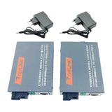 Maxbell Gigabit Fiber Media Converter Compact Metal Easy to Use Portable Single Mode
