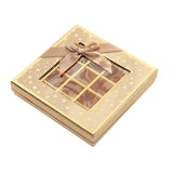 Chocolate Box 25 Grids Valentines Day Gift for Families Thanksgiving Wedding Khaki