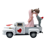 Maxbell Valentines Day Truck Decor Kitchen Wife Desktop Pickup Model Couple Figurine Style B