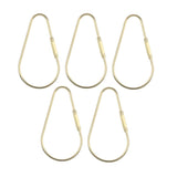 Maxbell 5 Pieces Brass Screw Lock Keychain Ring Clip Tool Hook Clasp Big A shape