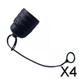 Maxbell 4xHydration Bite Valve Cover Unisex Dust Cover for Cycling Hiking Outdoor Black 22.41mm