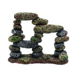 Maxbell Fish Tank Decoration Hideout Chic Accessories Reptile DIY Supplies Rock Cave Style A