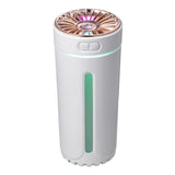 Portable Mini Cup Humidifiers with LED Night Light for Office Bedroom White