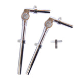 Maxbell Drum Holder Sturdy Metal Parts Tom Stand Mount Holder for Show Concert Stage 2 Pieces